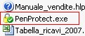 File all'interno della propria Drive. PenProtect.exe e un solo piccolo file! Fare clic per ingrandire l'immagine.